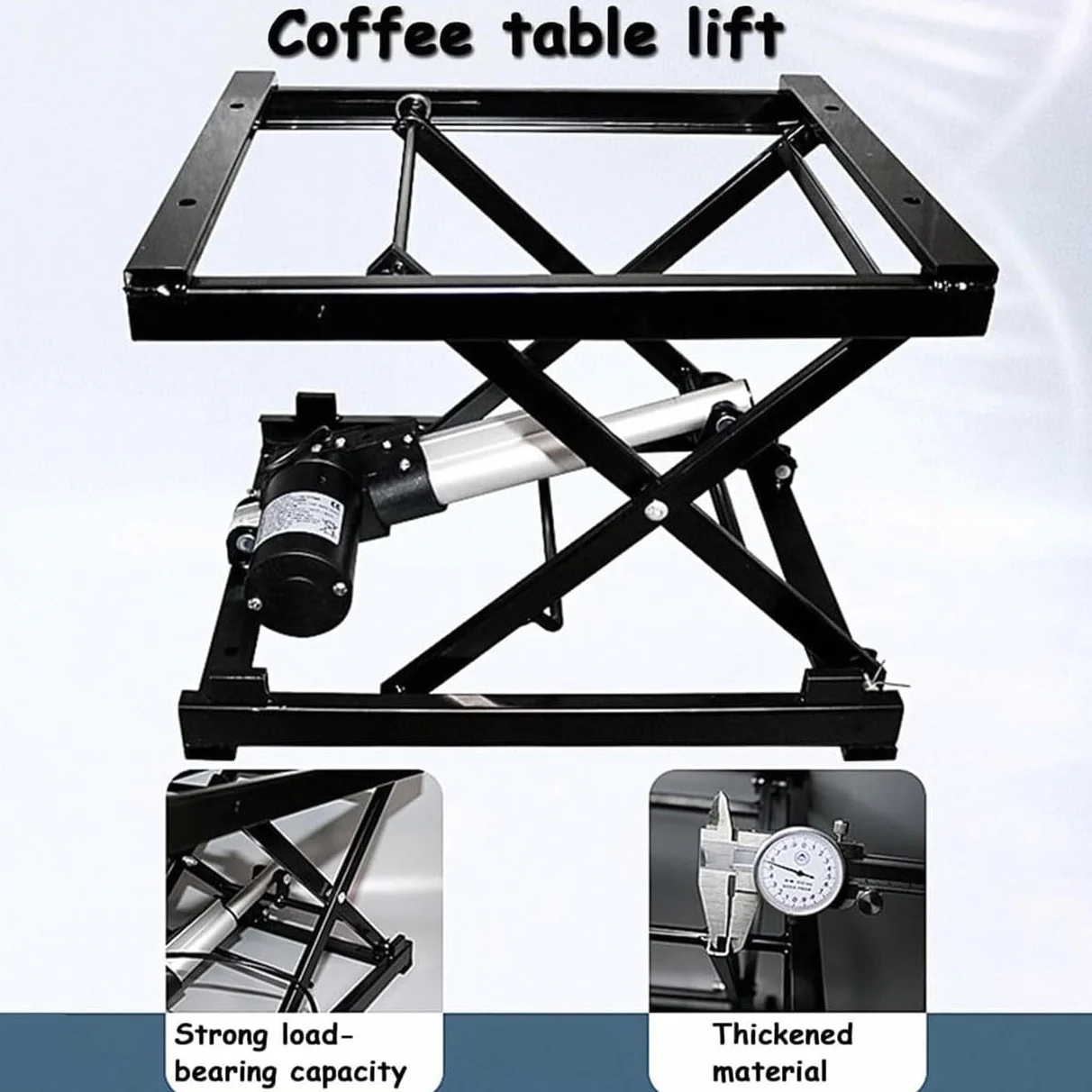 Table élévatrice électrique avec télécommande, hauteur réglable pour table de salle à manger et table basse