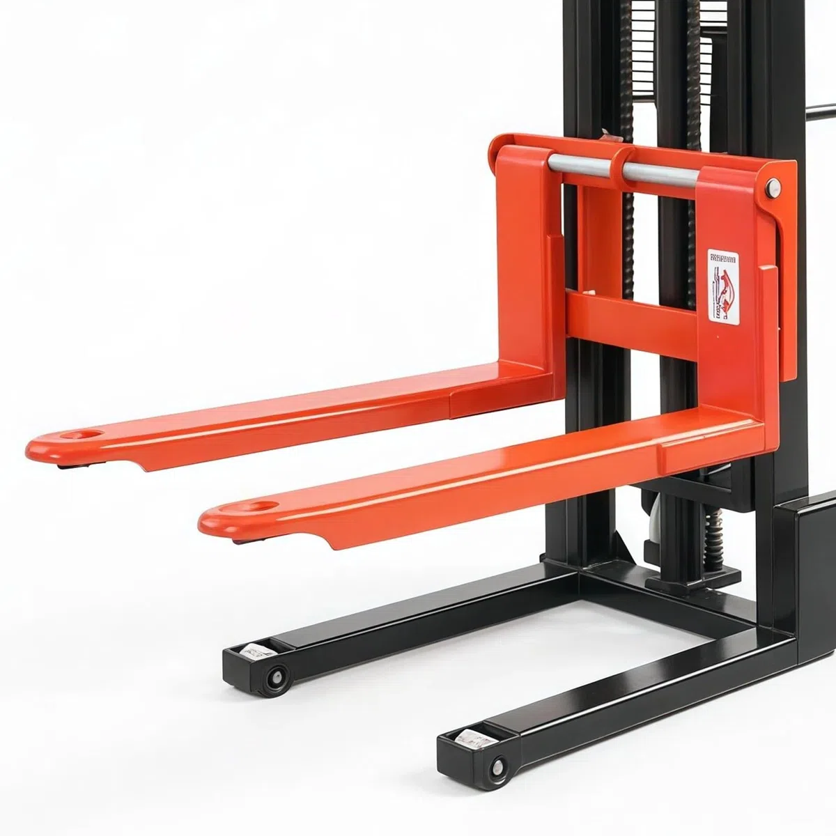 Transpalettes Type poussoir empileur de palettes 2000kg 115cm double mât fourche for le stockage d'usine logistique chariot pour entrepôt