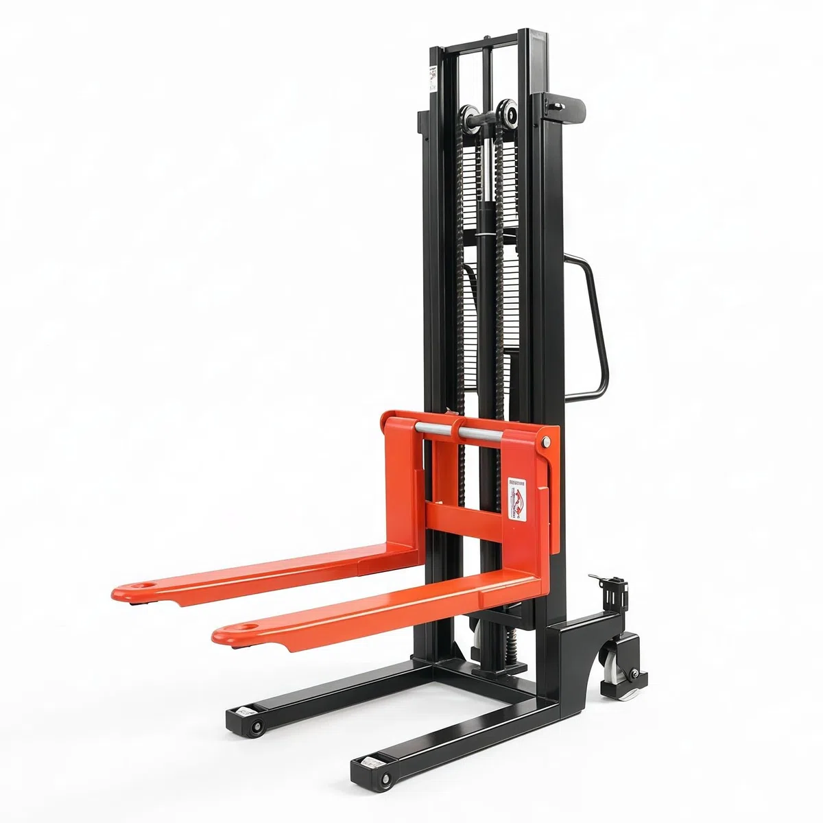 Transpalettes Type poussoir empileur de palettes 2000kg 115cm double mât fourche for le stockage d'usine logistique chariot pour entrepôt