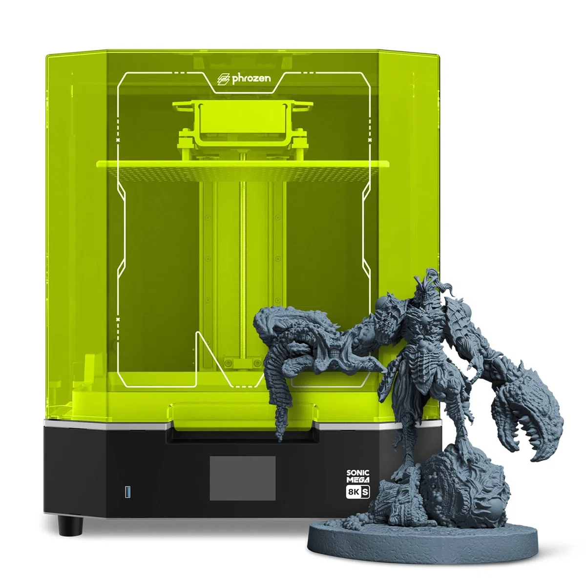 Phrozen Sonic Mega 8K S Bundle avec Aqua Macaroon Résine Jaune 1 kg*2