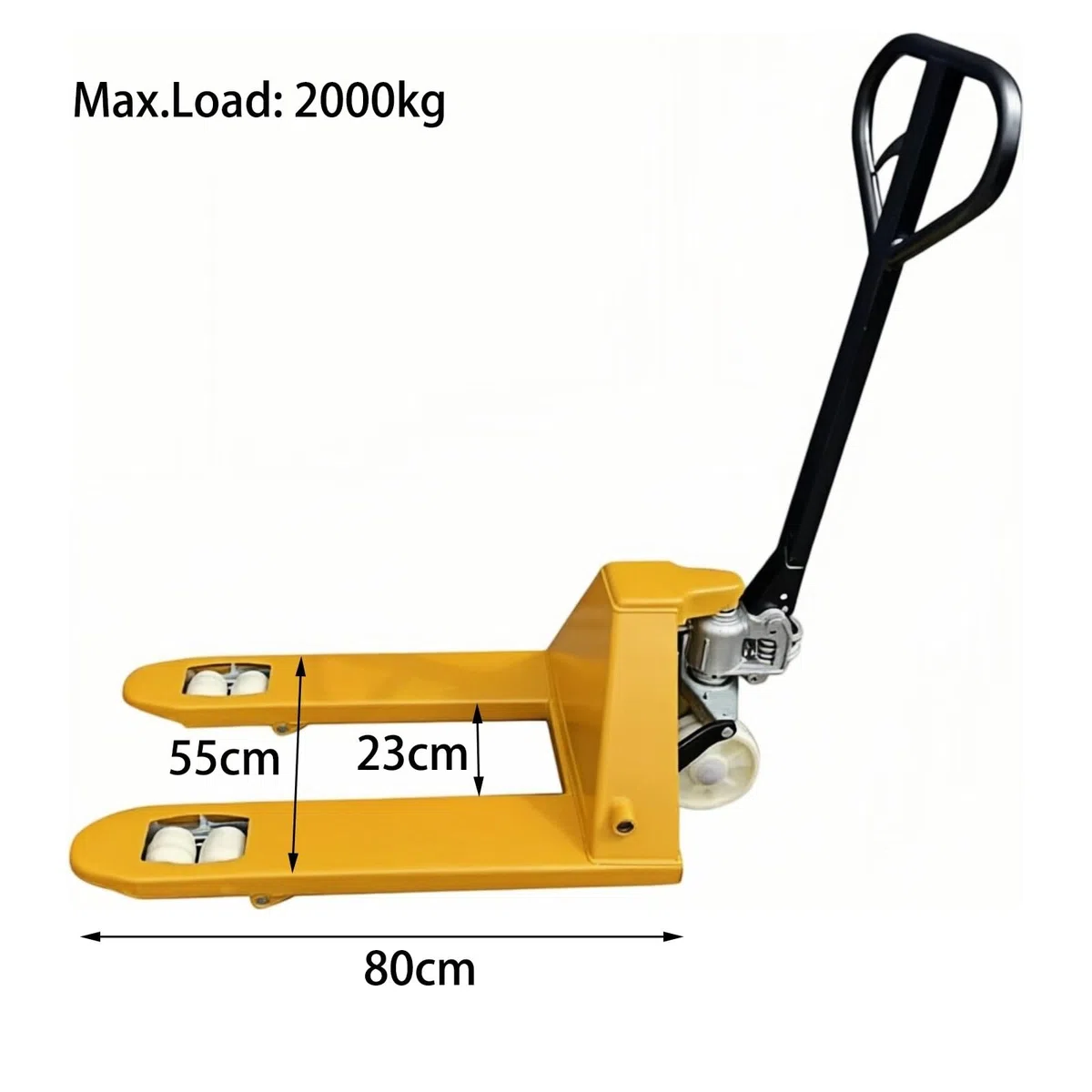 Transpalette manuel pour espaces restreints – Fourche courte pour une manipulation efficace des matériaux d'entrepôt, idéal pour les opérations de petite surface