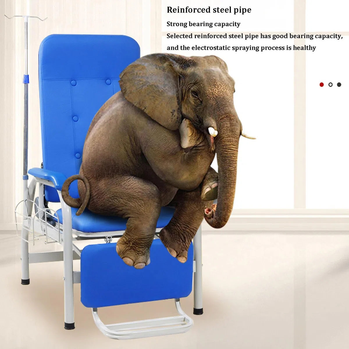 Fauteuil de prélèvement sanguin avec Fonction d'inclinaison complète pour Les procédures médicales
