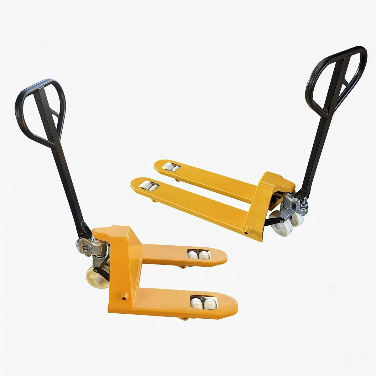 Transpalette manuel pour espaces restreints – Fourche courte pour une manipulation efficace des matériaux d'entrepôt, idéal pour les opérations de petite surface