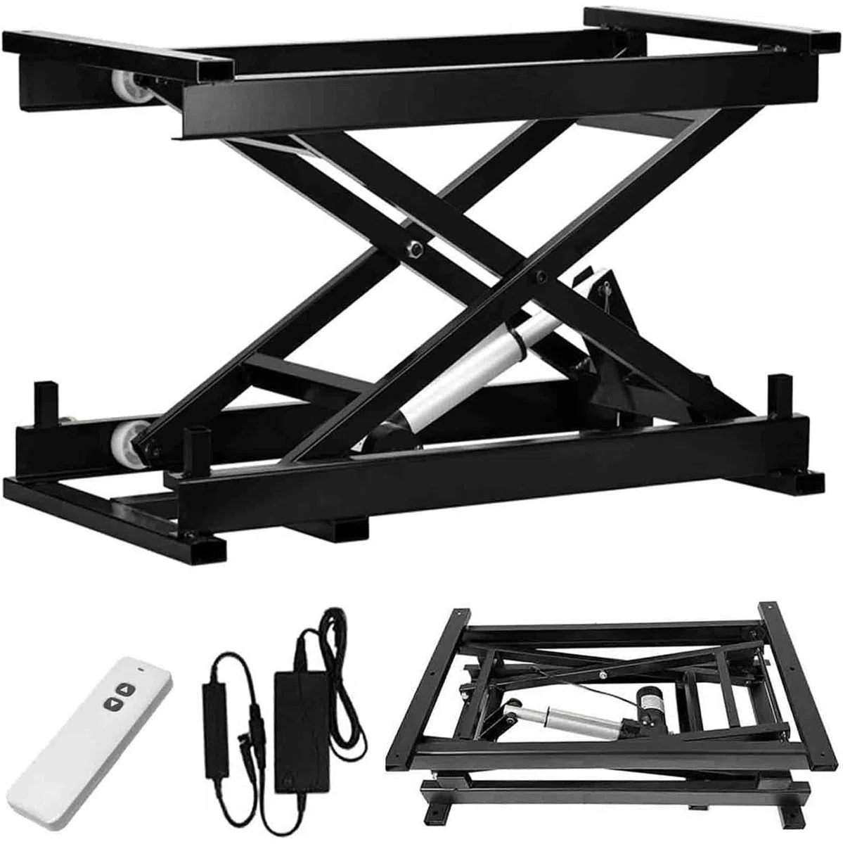 Table élévatrice électrique avec télécommande, hauteur réglable pour table de salle à manger et table basse