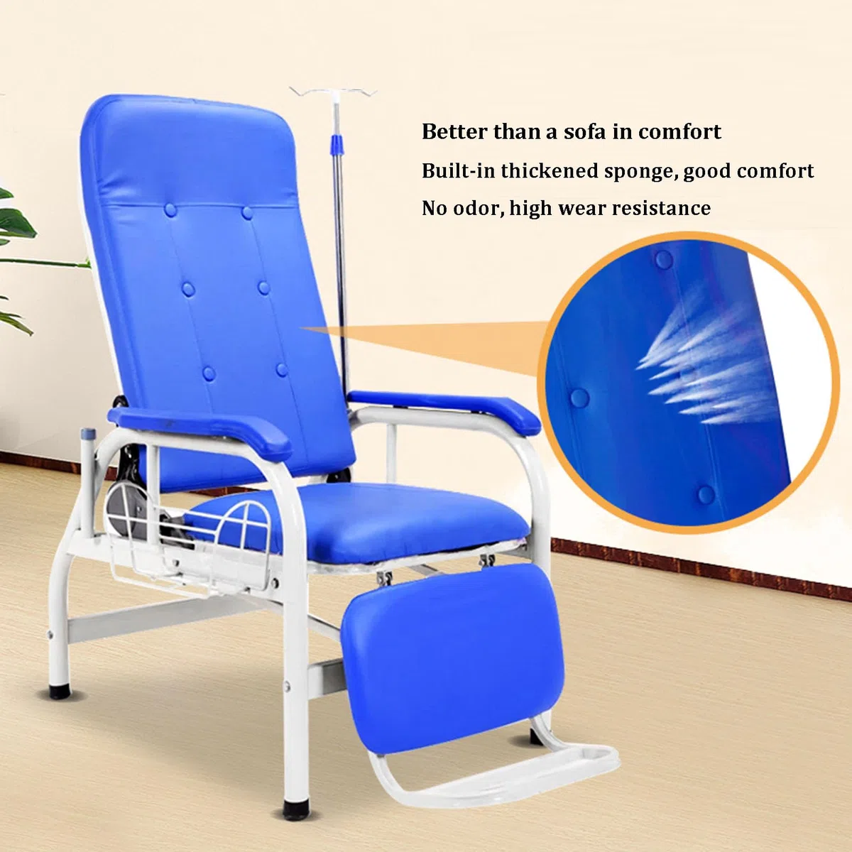 Fauteuil de prélèvement sanguin avec Fonction d'inclinaison complète pour Les procédures médicales